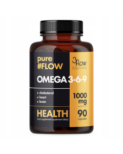 3Flow Solutions pureFLOW Omega 3-6-9 1000mg - serce, układ nerwowy, odporność - 90 kapsułek