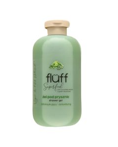 Fluff - Żel pod prysznic- Zielona herbata - Ogórek - 500 ml 