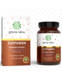 Green Idea Sleepgreen - Kompleks ziół wspierajacy sen - 30 kapsułek