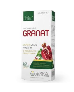Medica Herbs Granat - Wsparcie dla serca i układu krążenia - 60 kapsułek