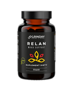 Grinday Relan - Naturalny antydepresant na stres i uspokojenie - 60 kapsułek