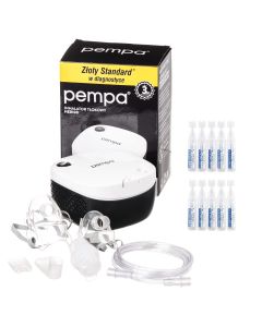 Inhalator tłokowy Pempa NEB100 + sól fizjologiczna 10 sztuk