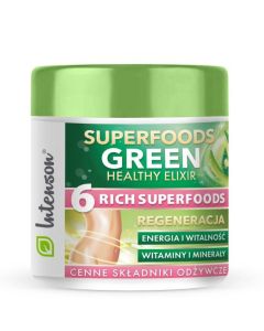 Intenson Green Superfood elixir - suplemet diety w proszku - 150g