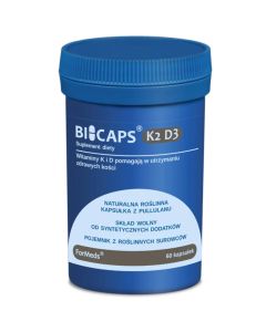 Bicaps K2 D3 - Wzmocnienie kości, zębów i odporności - 60 kapsułek