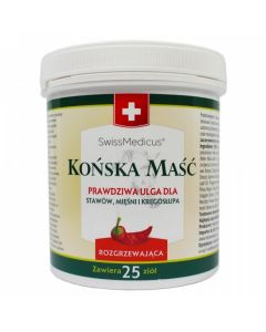 Końska Maść - Rozgrzewająca - Szwajcarska Herbamedicus - 250 ml