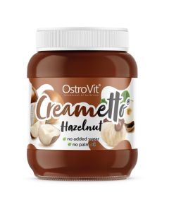 Ostrovit Naturalny Krem Creametto - Doskonała Alternatywa dla Słodkich Kremów - 350 g - Orzechowy 