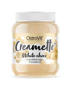 Naturalny Krem Creametto - Doskonała Alternatywa dla Słodkich Kremów - 350 g - Biała czekolada