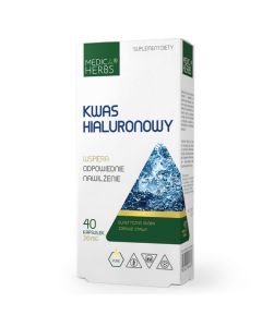 Medica Herbs Kwas Hialuronowy - 40 kapsułek