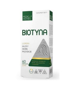 Medica Herbs Biotyna - Naturalnie wzmocnienie włosów - 60 kapsułek