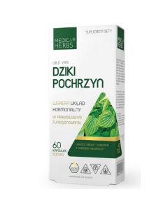 Medica Herbs Dziki Pochrzyn - Wsparcie w okresie menopauzy - 60 kapsułek