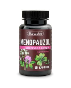 Skoczylas Menopauzol koniczyna + dzięgiel - Naturalne wsparcie w menopauzie - 60 kapsułek