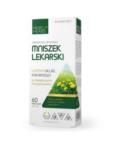 Medica Herbs Mniszek Lekarski - Wsparcie wątroby i żołądka - 60 kapsułek