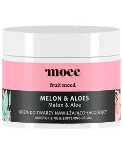 Moee Fruit Mood Melon i Aloes - Krem do twarzy nawilżająco-łagodzący - 50 ml