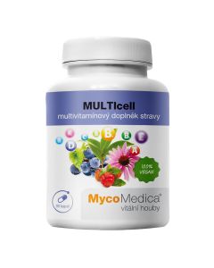 MycoMedica MULTIcel - Multiwitamina + acerola, echinacea i zielona herbata - 60 tabletek
