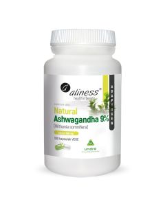 Aliness Natural Ashwaganda 580 mg 9% - 100 wegańskich kapsułek