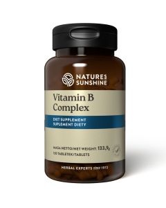 Nature's Sunshine Vitamin B Complex - Prawidłowe funkcjonowanie układu nerwowego - 120 tabletek