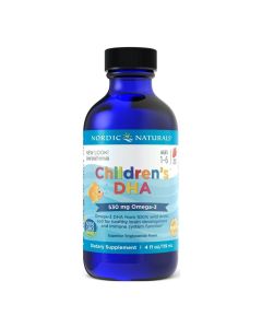 Nordic Naturals Children's DHA 530 mg Kwasy Omega-3 dla dzieci truskawka (Pojemność: 119 mll)