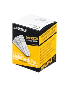 Novama MultiCheck Pro+ paski testowe cholesterol -10 sztuk