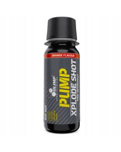 Olimp Pump Xplode shot - Zastrzyk energii bez kofeiny - 60 ml - Pomarańczowy