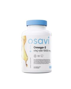 Osavi Omega-3 Olej Rybi 1000mg - cytrynowy - 120 kapsułek