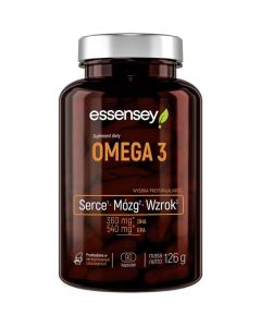Essensey Omega 3 - Kapsułki na zdrowy mózg - 90 kapsułek