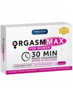 Orgasm Max for Women - szybkie i mocne podniecenie dla kobiet - 2 kapsułki 