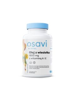 Osavi - Olej z wiesiołka 1800 mg z witaminą A i E - 120 kapsułek