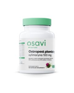 Osavi - Ostropest plamisty, sylimaryna 100 mg - 120 kapsułek dla wegan