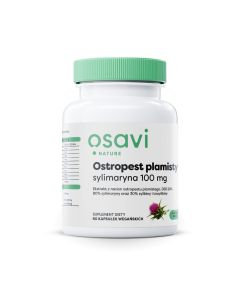 Osavi - Ostropest plamisty, sylimaryna 100 mg - 60 kapsułek dla wegan