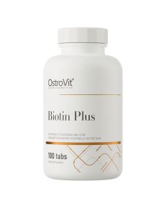 OstroVit Biotin Plus - skóra, włosy i paznokcie - 100 tabletek