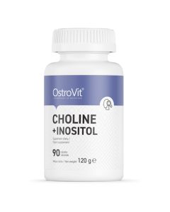 OstroVit Cholina + Inozytol - Suplement diety wspierający funkcje organizmu -  90 tabletek 