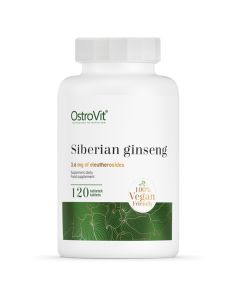 OstroVit Siberian Ginseng - Żeń-Szeń Syberyjski VEGE - 120 tabletek