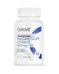 OstroVit Magnesium Citrate 400 mg + B6 Cytrynian Magnezu - 90 tabletek