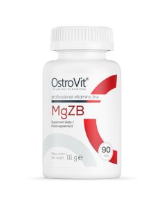 OstroVit MgZB - OstroVit MgZB - Suplement diety z Magnezem, Cynkiem, Witaminą B6 - 90 tabletek