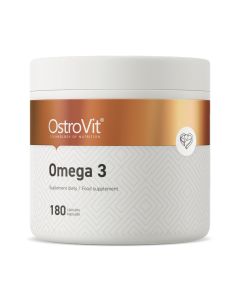 OstroVit Omega 3 - Suplement diety zawiera kwasy Omega 3 - 180 kapsułek