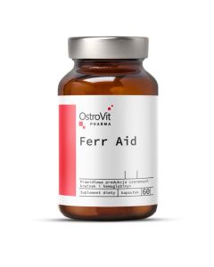 OstroVit Pharma Ferr Aid - Żelazo organiczne i witaminy - 60 kapsułek 