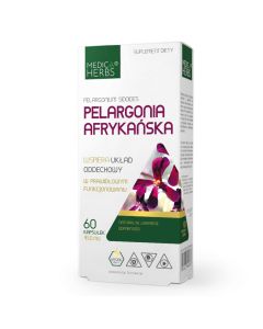 Medica Herbs Pelargonia afrykańska - 60 kapsułek