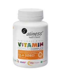 Aliness Premium Vitamin Complex dla dzieci - 120 tabletek do ssania