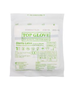 Rękawice chirurgiczne lateksowe bezpudrowe Top Glove - 1 para - 6,0