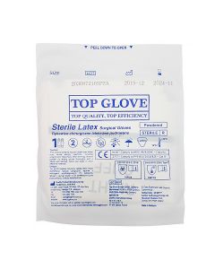 Rękawice chirurgiczne pudrowane Top Glove - 1 para - 7,5