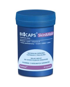 Bicaps Skin&Hair - Wsparcie dla skóry i włosów - 60 kapsułek