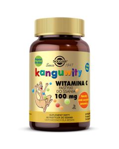 Solgar - Kanguwity witamina C dla dzieci 100 mg - 90 pastylek do ssania