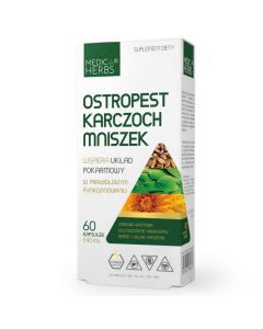 Medica Herbs Ostropest Karczoch Mniszek - 60 kapsułek