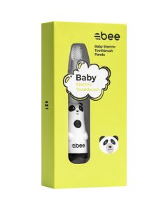 Abee Baby Szczoteczka elektryczna dla dzieci Panda 3 - 12 lat - kolor czarno-biały 