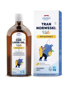 Osavi - Tran Norweski Kids 500mg Omega-3 smak cytrynowy - 500 ml