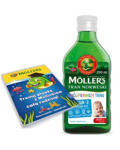 Moller's Mój Pierwszy Tran Norweski - Odporność od najmłodszego - 250ml - Mollers