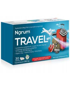 Narum Travel 200mg - Niezbędnik podczas wyzwań w podróży - 30 kapsułek