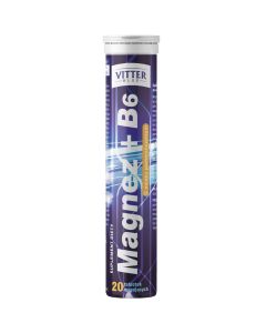 Vitter Blue Magnez + B6 - Wsparcie mięśni - 20 tabletek musujących