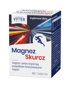 Vitter Blue Magnez Skurcz - Ulga w skurczu mięśni - 60 tabletek