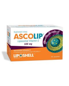 Witamina C Ascolip Liposomal 500 mg - 30 saszetek - Czarna porzeczka